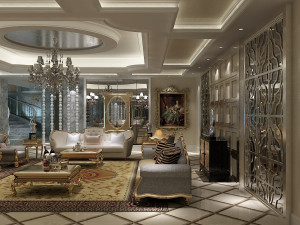 classical style interior 3D 모델