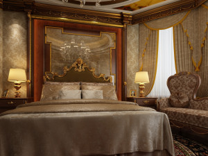 classical bedroom 3D-Modell