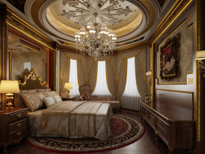 classical bedroom 3D-Modell