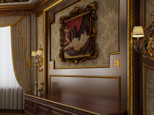 classical bedroom 3D-Modell