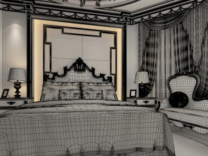 classical bedroom 3D Model