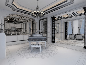 interior scene 3Dモデル