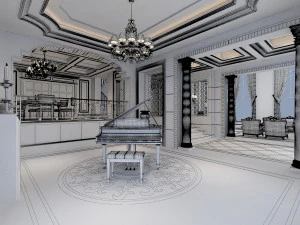 interior scene 3D Model