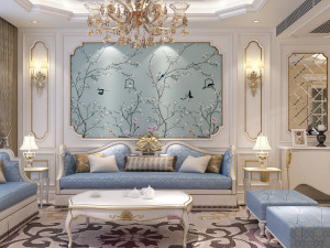 classic living room 01 3D Model