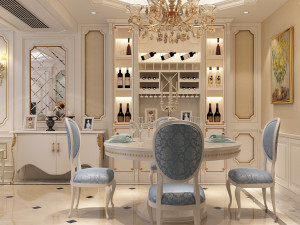 classic living room 01 3D Model