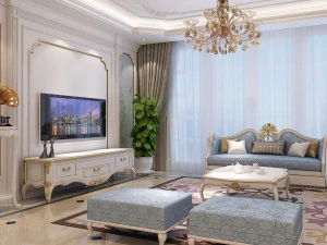 classic living room 01 3D Model