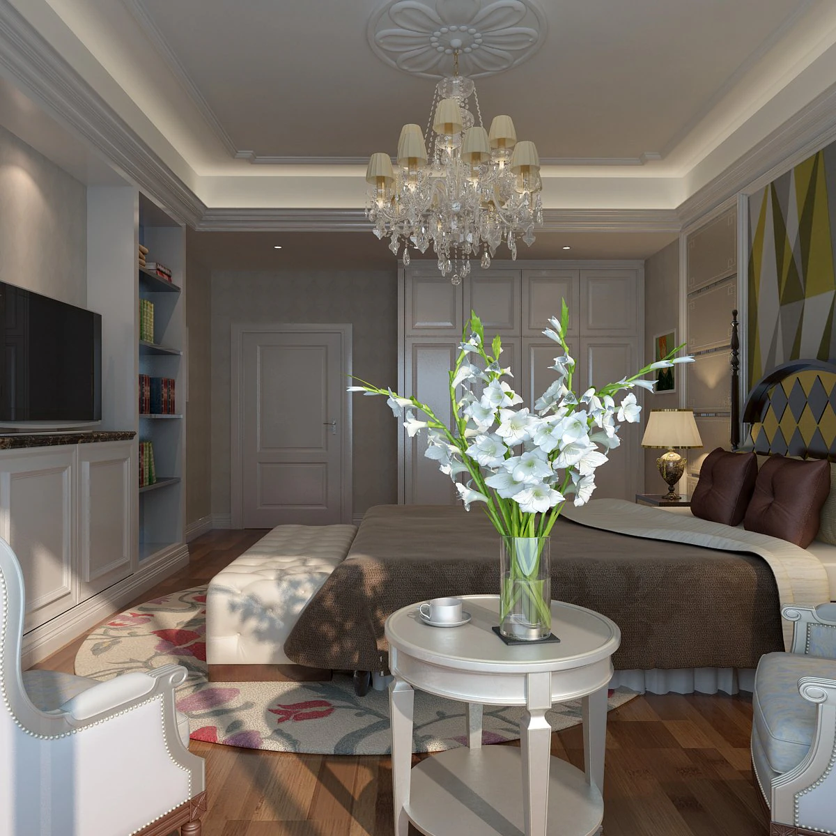 scena dell'interno della camera da letto 06 Modello 3D .c4d .max .obj .3ds .fbx .stl .blend 