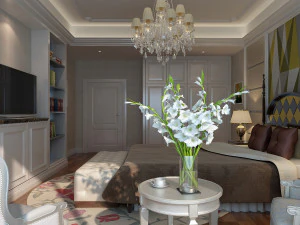 yatak odası iç sahnesi 06 3D Model