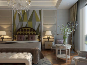 scena dell'interno della camera da letto 06 Modello 3D