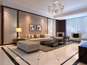 living room scene 17 3D Model