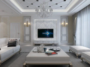 soggiorno in stile europeo Modello 3D