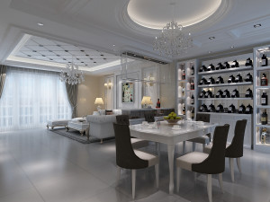 european style living room 3Dモデル