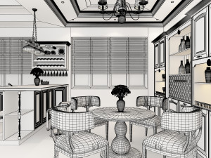kitchen interior 3D Model