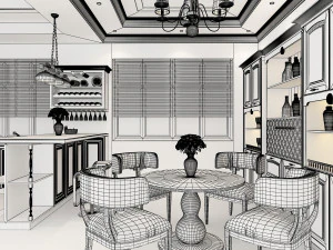 kitchen interior 3D Model
