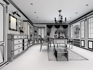 room interior 02 Modèle 3D