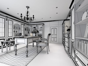 room interior 02 Modèle 3D