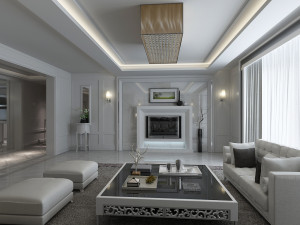 modern living room Modelo 3D