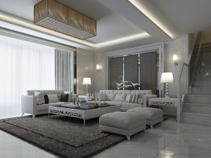 modern living room 3D Model