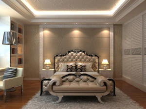 bedroom interior 01 3D Model