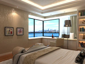 bedroom interior 01 3D Model