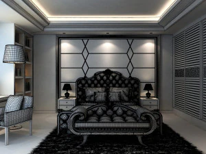 bedroom interior 01 3D Model