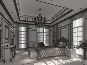 bedroom interior 03 3D 模型