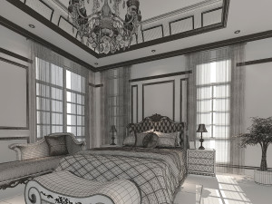 bedroom interior 03 3D 模型