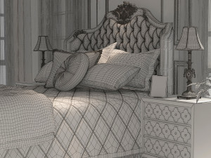 bedroom interior 03 3D 模型