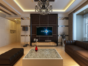 living dining room scene Modelo 3D