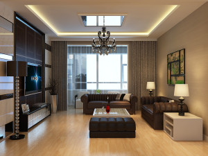 living dining room scene 3D Model