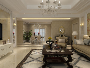living room Modelo 3D