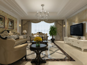 living room Modelo 3D