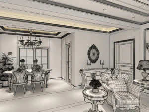 living room 3D Model