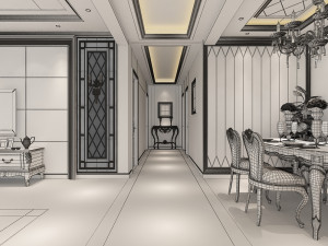 living room Modelo 3D