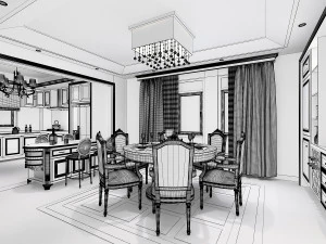 living room 03 3D Model