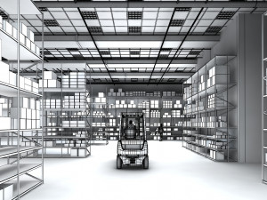 warehouse interior 3D Model