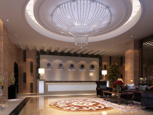 Hotel lobby 01 3D Model