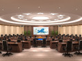 Conference Hall 3D Model