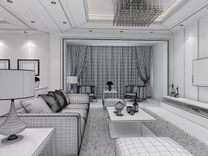 modern interior 3D Model