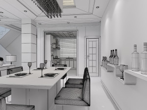modern interior 3D Model