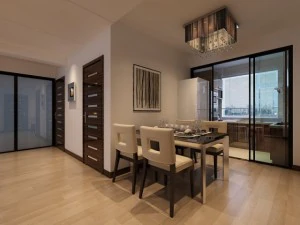 living and dining room 01 3D Model