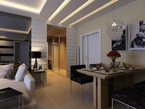 living  dining room 02 3D 모델