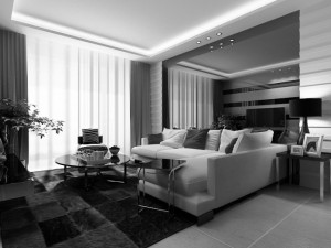 living  dining room 02 3D 모델
