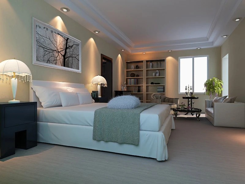 bedroom photo real 01 3D Model .c4d .max .obj .3ds .fbx .stl .blend