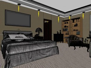 bedroom photo real 01 3D Model