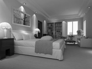 bedroom photo real 01 3D Model