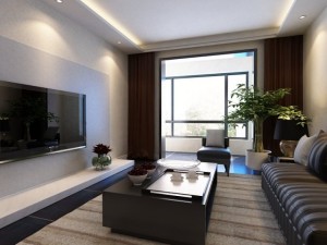 high quality living  dining room 03 3D Model