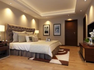 yatak odası veya otel odası 02 3D Model