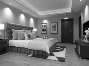 bedroom or hotel room 02 3D Model