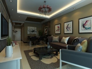 high quality living  dining room 04 Modèle 3D